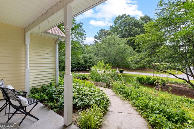 205 N Strathmore Dr, Sharpsburg, GA 30277 - view of patio / terrace