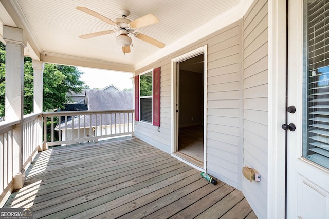 65 Orchard Dr, Covington, GA 30014 - deck with ceiling fan