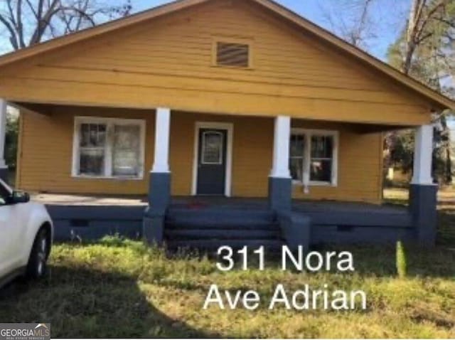 000375 Brooks Kirkland Rd, Vidalia, GA 30474 - view of front of house featuring covered porch
