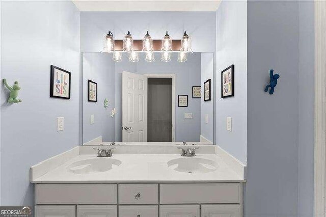 2342 Tall Timbers Ln, Marietta, GA 30066 - bathroom featuring double vanity