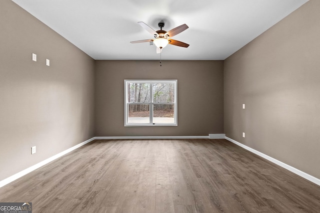 810 Callaway Church Rd, Lagrange, GA 30241 - empty room featuring wood finished floors and ceiling fan
