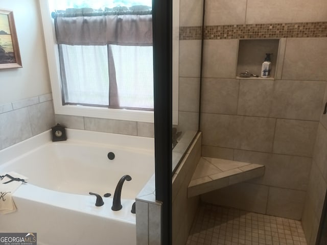 130 Burnt Hickory Ln, Calhoun, GA 30701 - full bathroom featuring a bath and a tile shower