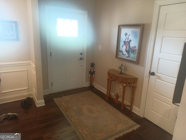 130 Burnt Hickory Ln, Calhoun, GA 30701 - entryway featuring dark wood-style floors