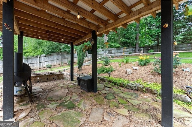 437 Jewell Slaton Rd, Dawsonville, GA 30534 - view of fenced backyard