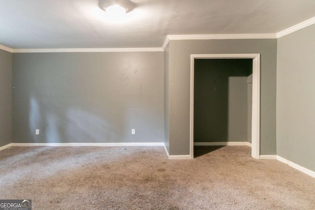 4715 Wildginger Run, Lithonia, GA 30038 - unfurnished bedroom with carpet, ornamental molding, and baseboards