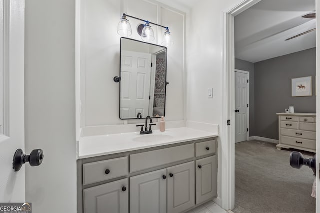 712 Brookshade Pkwy, Alpharetta, GA 30004 - bathroom with vanity and baseboards