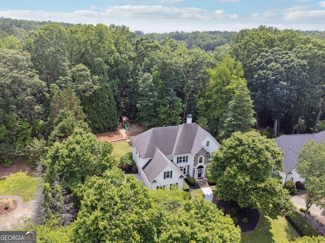 712 Brookshade Pkwy, Alpharetta, GA 30004 - view from above of property with a forest