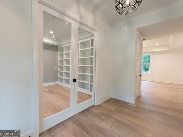 4955 Chamblee Dunwoody Rd, Dunwoody, GA 30338 - unfurnished dining area with french doors, wood finished floors, and recessed lighting