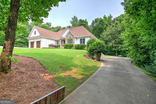1488 Pleasant Hill Rd NE, Ranger, GA 30734 - single story home with a front yard, a garage, and driveway