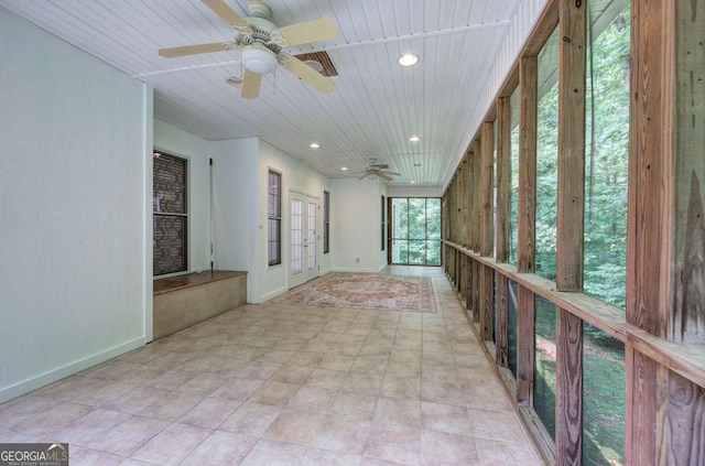 1488 Pleasant Hill Rd NE, Ranger, GA 30734 - unfurnished sunroom featuring french doors