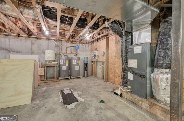1488 Pleasant Hill Rd NE, Ranger, GA 30734 - unfinished below grade area featuring water heater