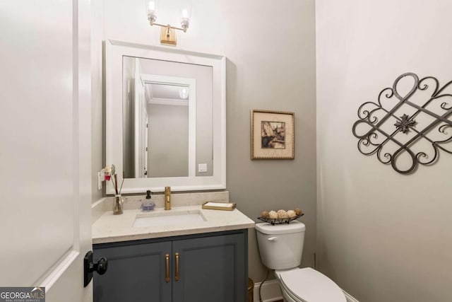 2377 Kesgrove Way, Buford, GA 30518 - half bathroom with toilet and vanity