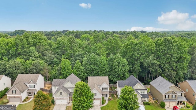 4546 Water Mill Dr, Buford, GA 30519 - aerial view of residential area with a forest