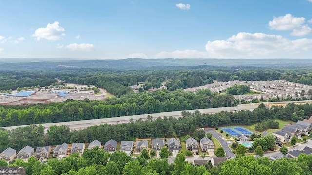 4546 Water Mill Dr, Buford, GA 30519 - aerial perspective of suburban area featuring a heavily wooded area