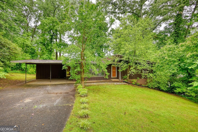 749 Dogwood Dr, Lawrenceville, GA 30046 - view of green lawn with asphalt driveway