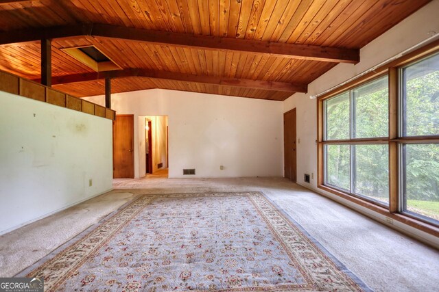 749 Dogwood Dr, Lawrenceville, GA 30046 - carpeted empty room with wood ceiling
