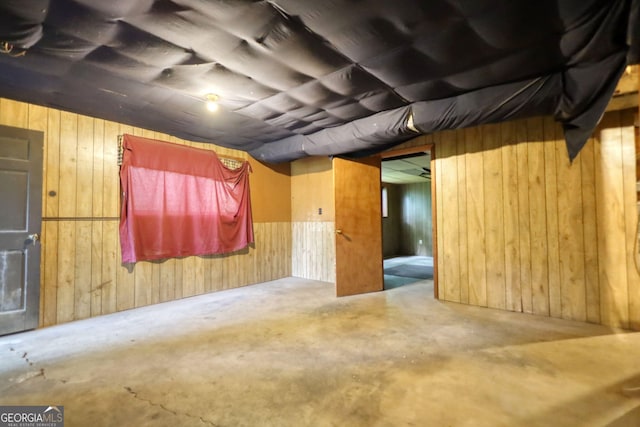 749 Dogwood Dr, Lawrenceville, GA 30046 - basement with wood walls
