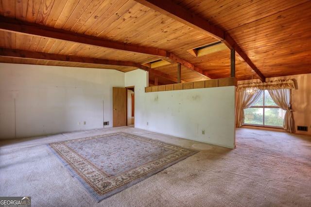 749 Dogwood Dr, Lawrenceville, GA 30046 - empty room with carpet floors and wooden ceiling