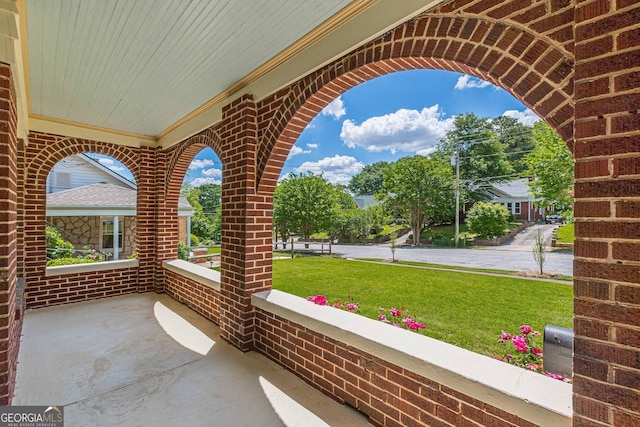 1391 Jefferson Ave, East Point, GA 30344 - porch featuring a lawn