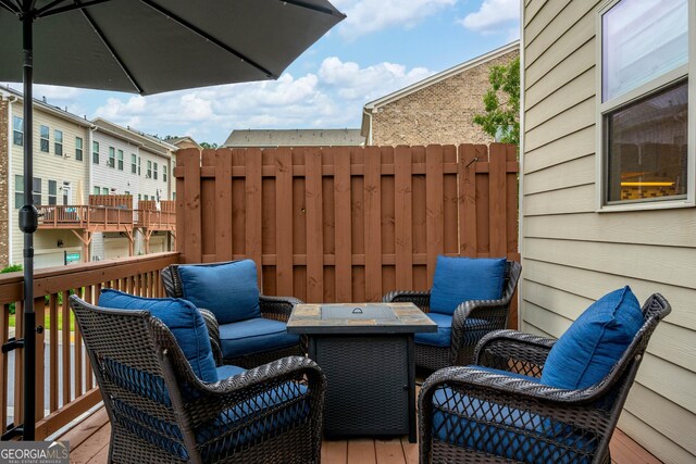 4202 Morrison Way Unit 9, Atlanta, GA 30341 - view of wooden terrace