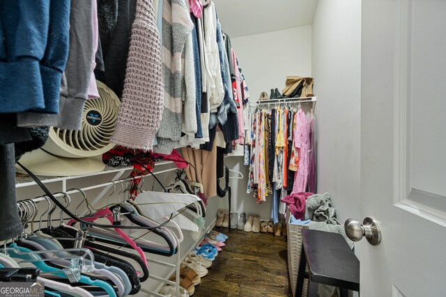 4202 Morrison Way Unit 9, Atlanta, GA 30341 - walk in closet with wood finished floors