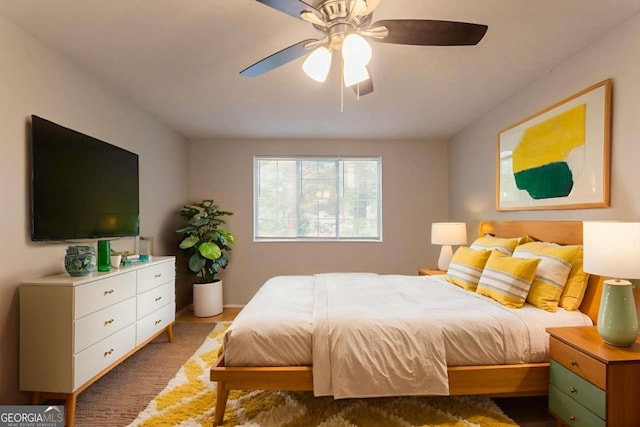 5092 Stone Trce, Stone Mountain, GA 30083 - bedroom with ceiling fan and baseboards