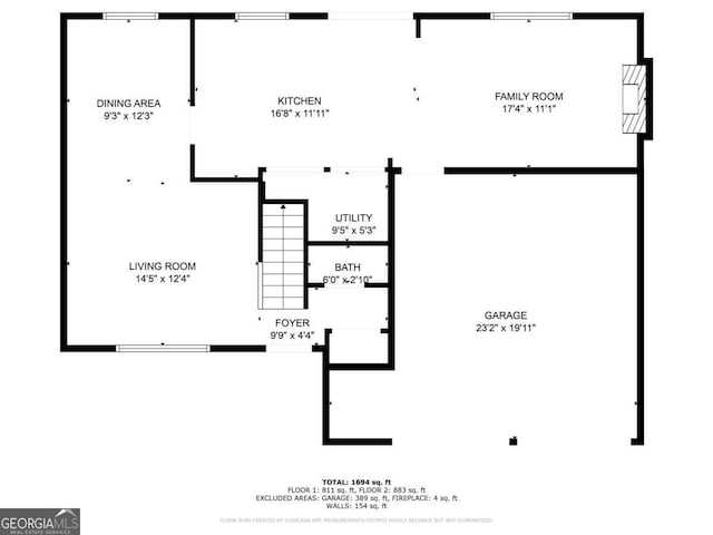 5092 Stone Trce, Stone Mountain, GA 30083 - home floor plan