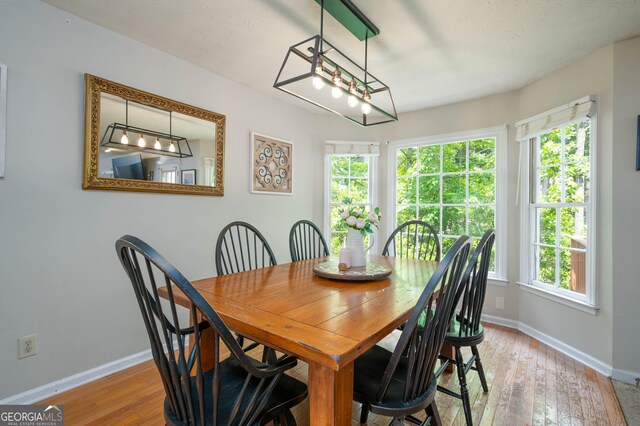 1885 N Creek Cir, Alpharetta, GA 30009 - dining area with baseboards and light wood-type flooring