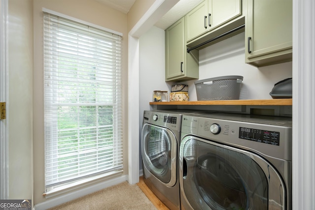 1885 N Creek Cir, Alpharetta, GA 30009 - laundry area with cabinet space and washer and dryer