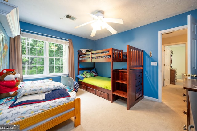 1885 N Creek Cir, Alpharetta, GA 30009 - carpeted bedroom with ceiling fan and baseboards