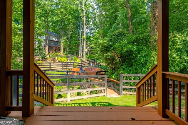 1885 N Creek Cir, Alpharetta, GA 30009 - view of deck