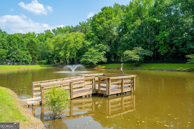 1885 N Creek Cir, Alpharetta, GA 30009 - dock area featuring a water view