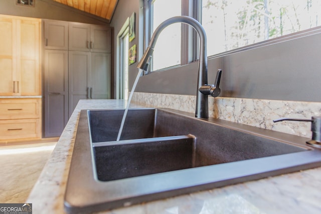 168 State Line Rd, Cloudland, GA 30731 - kitchen view of a sink and light countertops
