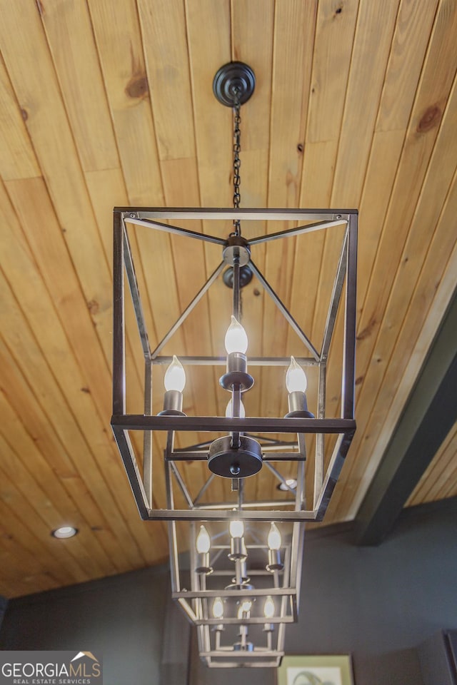168 State Line Rd, Cloudland, GA 30731 - detailed view of wood ceiling and wooden walls