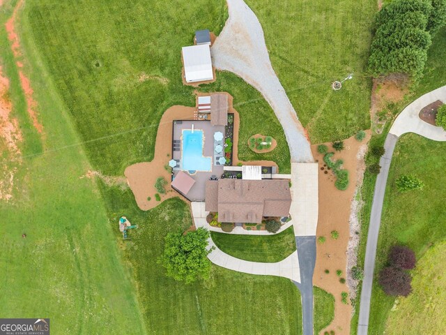 8958 Bill Savage Rd, Lula, GA 30554 - bird's eye view of a pool