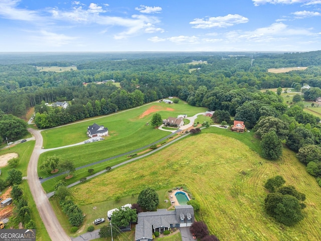8958 Bill Savage Rd, Lula, GA 30554 - drone / aerial view of a heavily wooded area