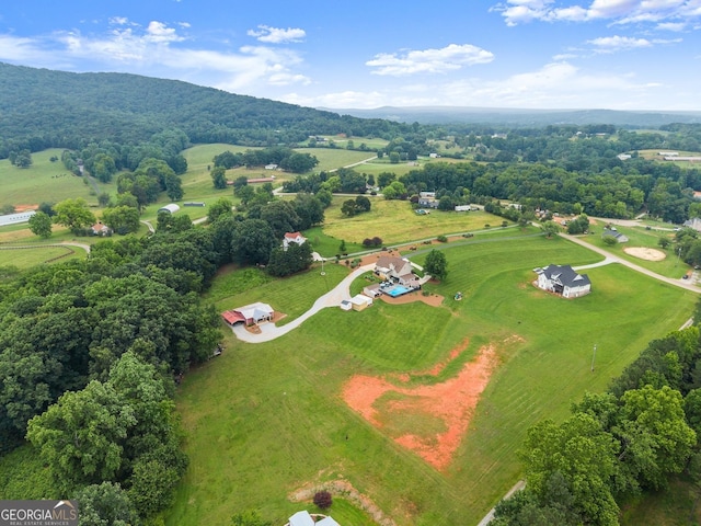 8958 Bill Savage Rd, Lula, GA 30554 - overview of rural landscape featuring a mountainous background