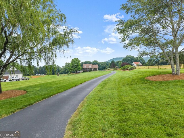 8958 Bill Savage Rd, Lula, GA 30554 - view of asphalt driveway with a mountain view