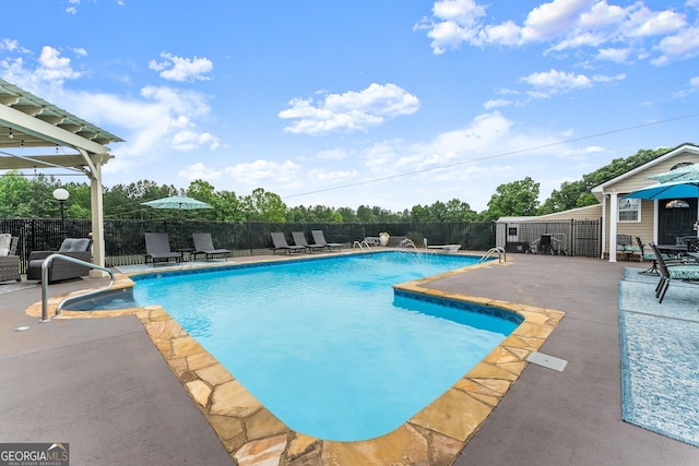 8958 Bill Savage Rd, Lula, GA 30554 - view of pool featuring a patio area