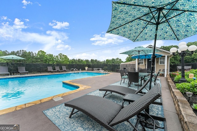 8958 Bill Savage Rd, Lula, GA 30554 - view of pool with a patio area