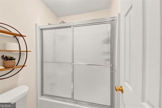 1625 Clark Lake Dr NW, Acworth, GA 30102 - full bathroom with a shower with door and toilet