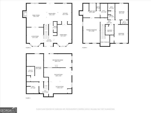 1625 Clark Lake Dr NW, Acworth, GA 30102 - floor plan / room layout