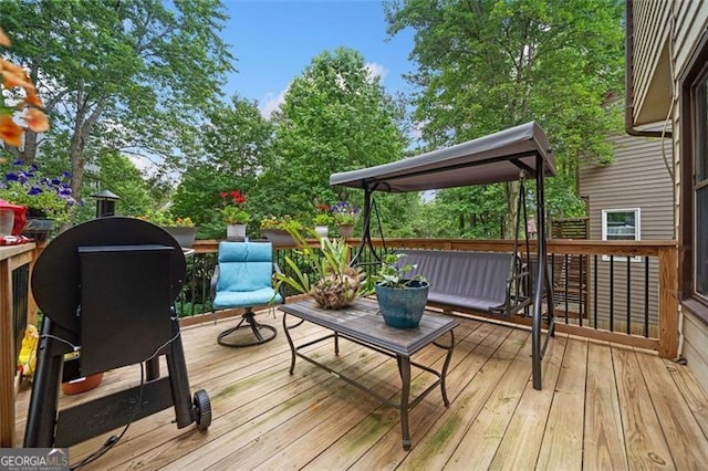 404 Pine Grove Way, Woodstock, GA 30189 - view of wooden deck