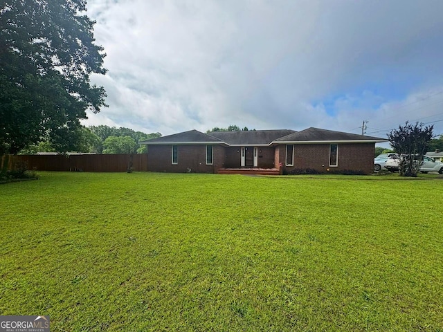 114 Van Dr, Kathleen, GA 31047 - back of house with brick siding
