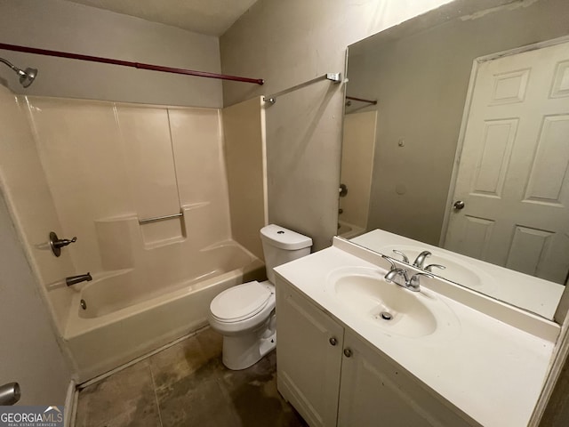 3840 Whitaker Ln, Lithia Springs, GA 30122 - full bathroom featuring shower / bath combination, toilet, and vanity