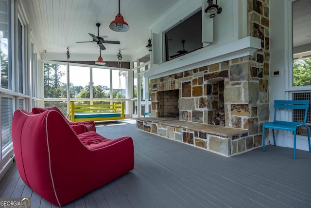 8218 Lallarook Dr, Columbus, GA 31909 - sunroom / solarium with ceiling fan