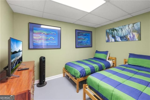 281 Wildwood Ct, Dawsonville, GA 30534 - bedroom with a paneled ceiling and baseboards