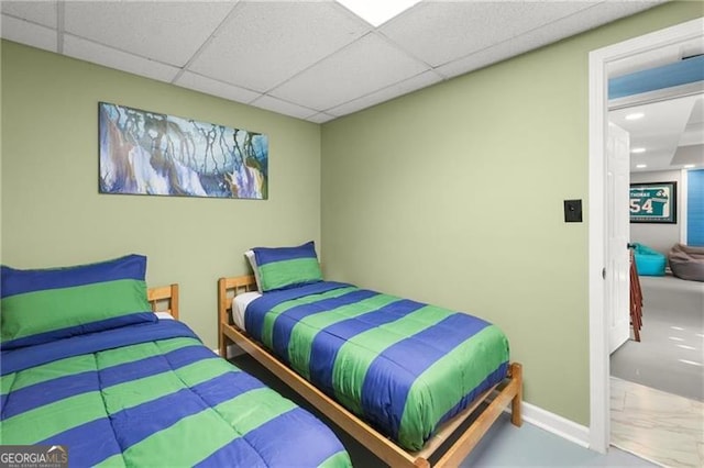 281 Wildwood Ct, Dawsonville, GA 30534 - bedroom with a drop ceiling and baseboards