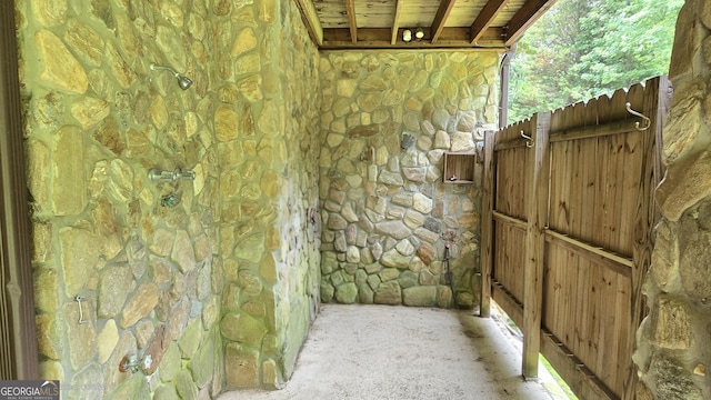 396 Greenleaf Dr, Lavonia, GA 30553 - exterior view of stone siding