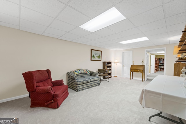 2722 Brookhaven Ln, Buford, GA 30518 - bedroom featuring carpet and a drop ceiling